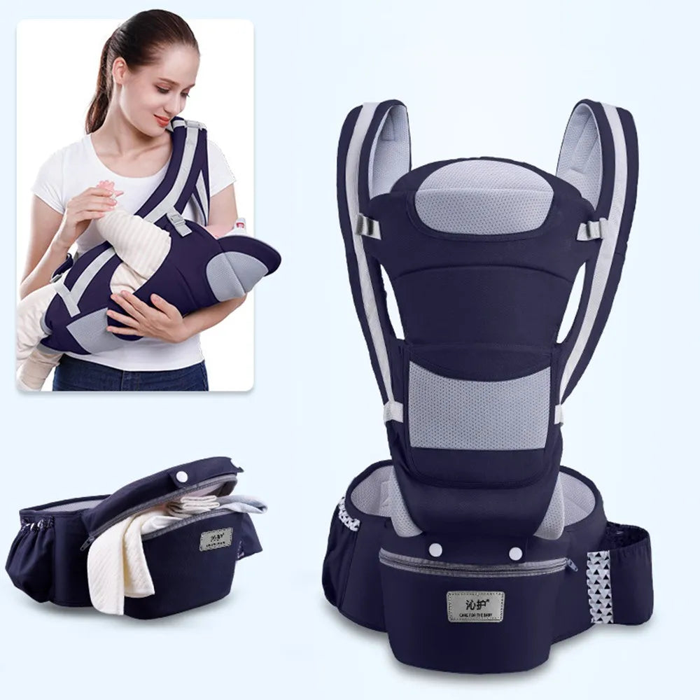 Carrier Waist Stool With Storage Bag Kangaroo Shoulder Swaddle Sling   Wrap Ergonomic Backpack Hipseat