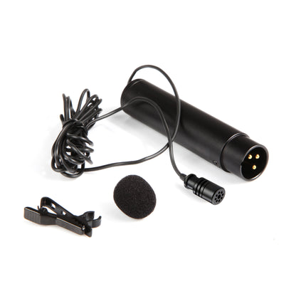 Microphone Professional Clip-On Cardioid XLR Lavalier Microphone Mic for Sony Canon Panasonic Camera Camcorders