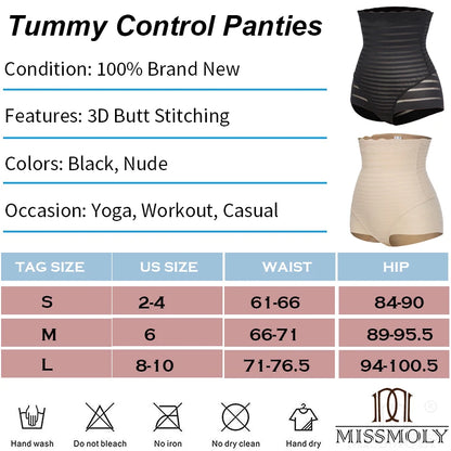 Women Butt Lifter Shapewear Hi-Waist Double Tummy Control Panties Waist Trainer Body Shaper Slimming Corset Underwear