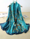 Women Summer Silk Scarves Shawl Lady Wrap Soft Female Echarpe Designer Beach Stole Bandana foulard muffler