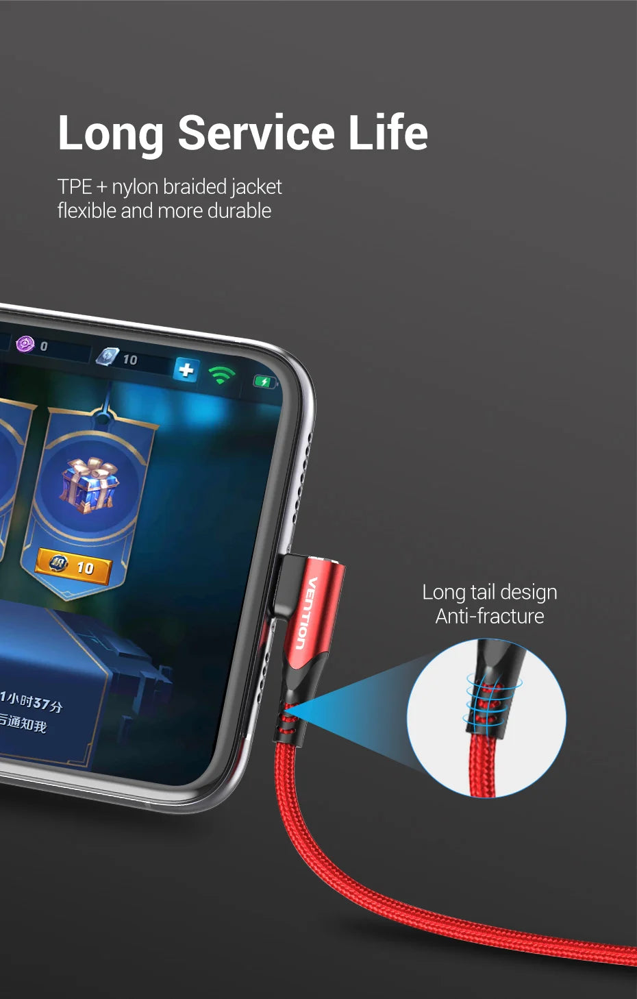 USB C Cable 90 Degree Fast Charger USB A to Type C Cable for Huawei Honor Xiaomi Redmi Samsung Mobile Phone USB-C Cord