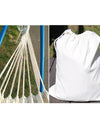 Cotton Hammock Brazilian Double Hammock Hiking Camping Soft Comfortable Fabric Canvas Hammock for Patio Porch Garden Backyard