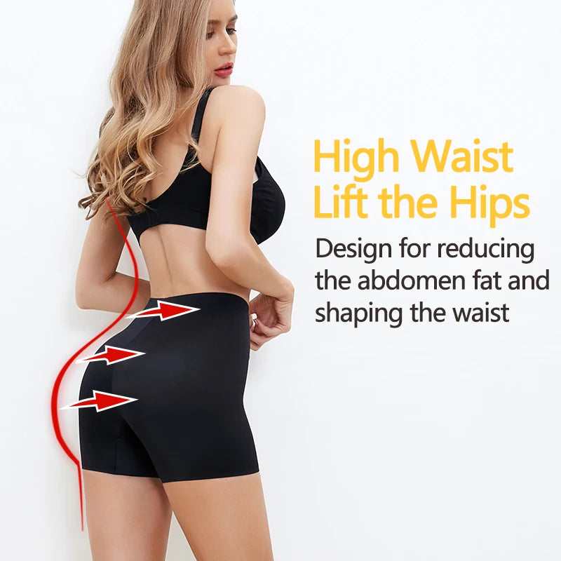 Women Slip Shorts Under Skirt Anti Chafing Boxer High Waist Boy shorts Anti-emptied Panties