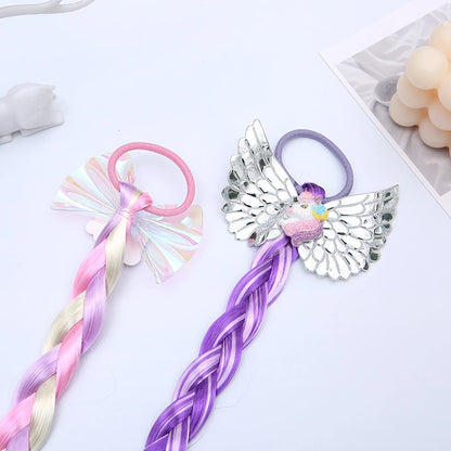 Princess Braid Elsa Headband Hairpiece Cosplay Braided Wigs for Elsa Dress Up Set for Toddler Girls Party Wedding Birthday