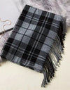 Classic lattice men soft shawl plaid scarves shawl wraps shawl neckerchief headband muffler