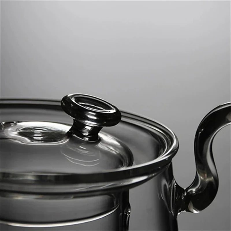 Japanese Style Transparent Glass Teapot with Infuser