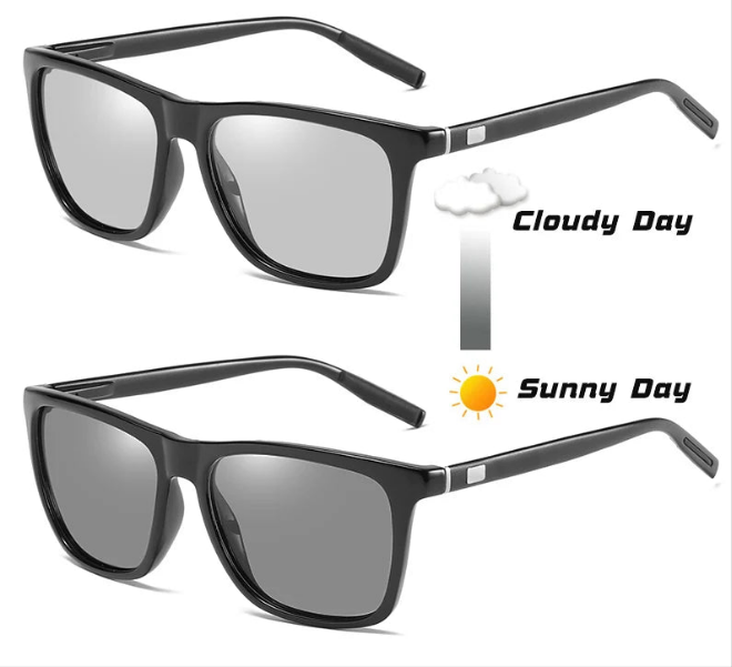 Photochromic Chameleon Sunglasses Women Day and Night Driving Vision