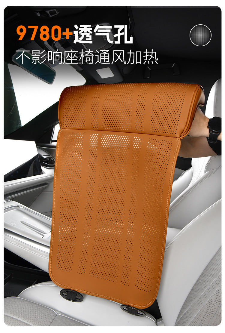 Car Seat Extended Footrest Driver and Passenger Leg Rest Universal Car Seat Cover Leather Breathable Non-slip Cars Seats Cover