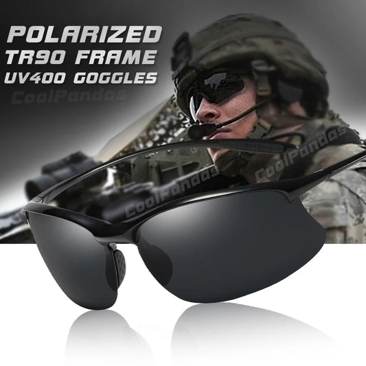 Ultra Light TR90 Polarized Military Style UV400 Driving Sunglasses for Men Women