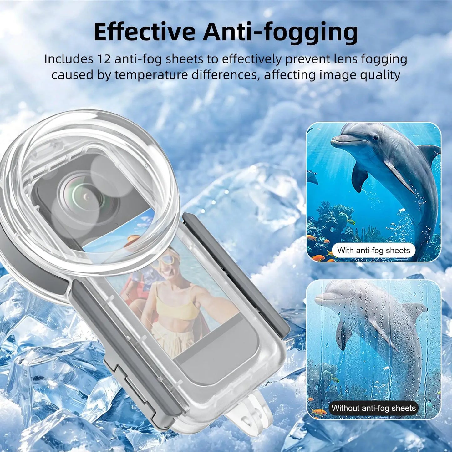 50 Metre Waterproof Diving Housing for Insta360 X5 Camera