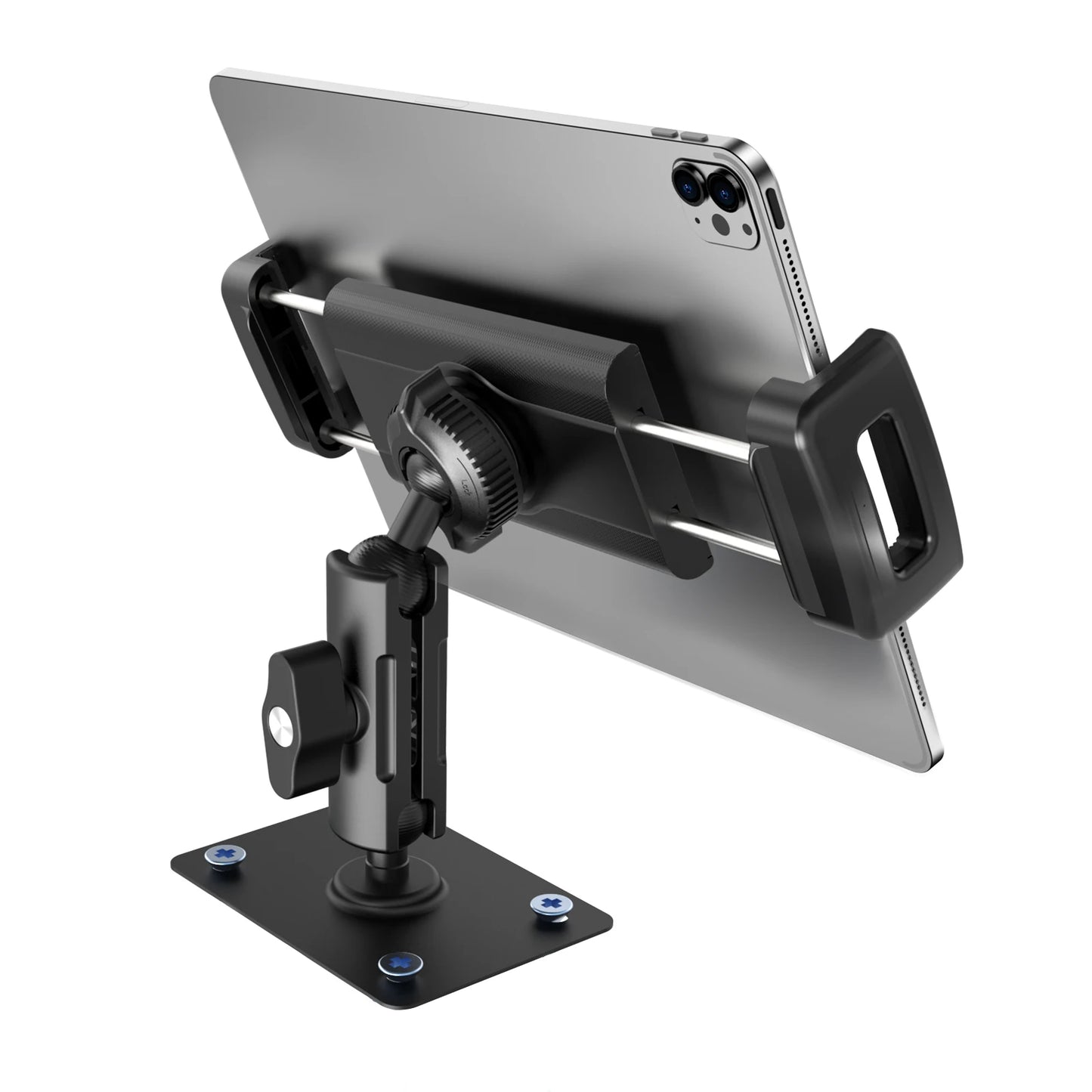 Tablet Wall Mount Holder for iPad Tablet Adjustable Stand Mount with Double 360° Ball Head