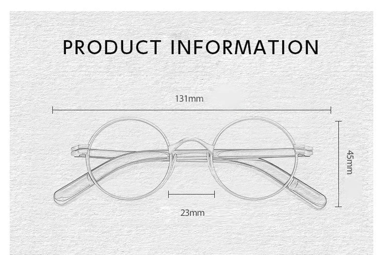 SANGCOO New Ultra-light Fashion Retro Round Small High Quality Hyperopia Reading Myopia Prescription Glasses frame