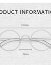 Ultra-light Fashion Retro Round Small High Quality Hyperopia Reading Myopia Prescription Glasses frame