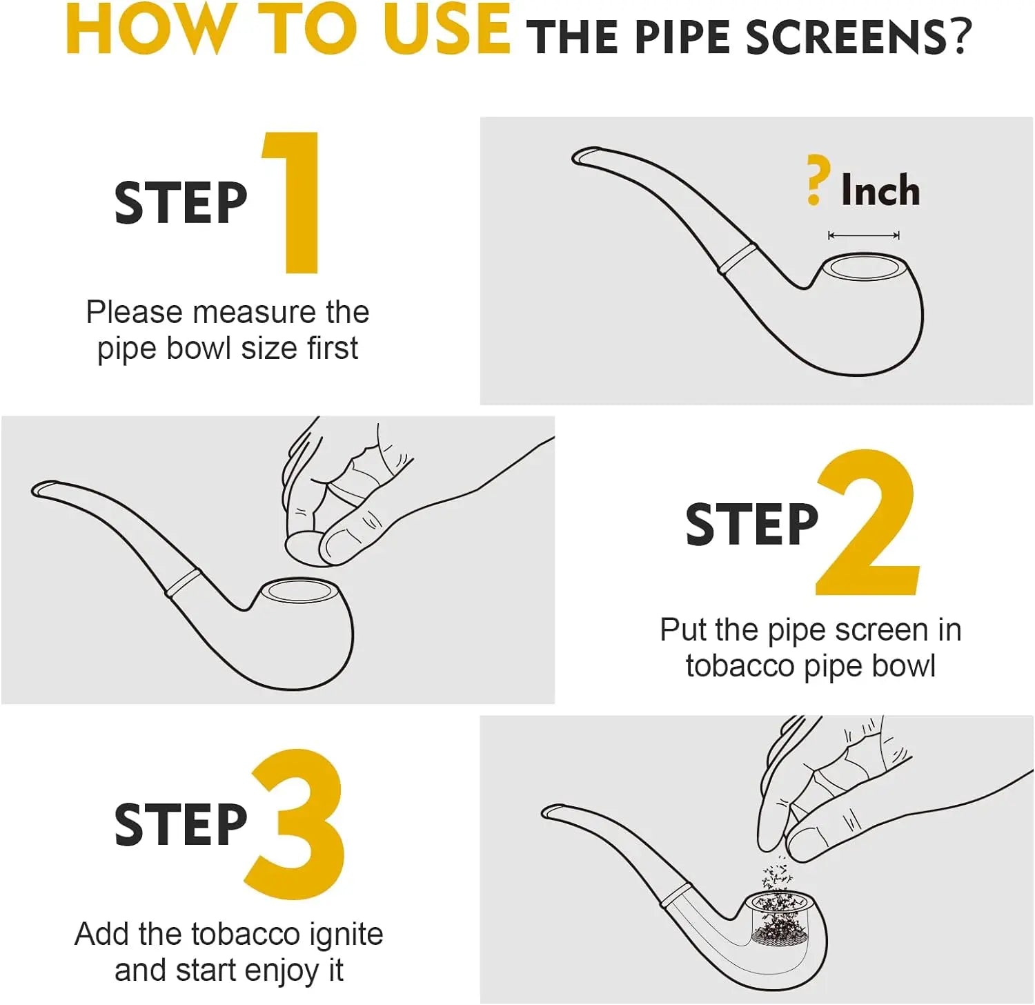 200pcs Brass Pipe Screens,Metal Pipe Filter Screen with Storage Box