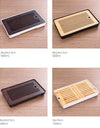 Bamboo Tea Tray Home Living Room Kungfu Tea Set Small Tea Tray Draining Dry Soaking Table Storage Wet And Dry Use