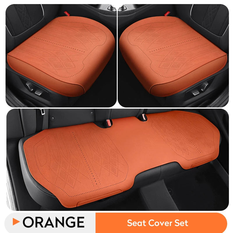 Universal Flip Fur Car Seat Cover Sweatproof Breathable Car Seat Cushion Thin Anti-slip Auto Seat Mat Pad Car Interior Accessory
