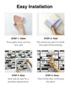 3D Wall Sticker Self-adhesive Faux Stone Wall Panel Peel and Stick Tile Backsplash for Kitchen Bathroom Waterproof Tile Sticker