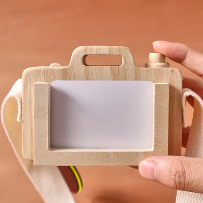 Wooden Camera Puzzle Toy With Cards Montessori Toys For Children Handmade Wooden DIY Presents Baby Room Decoration Outdoor Toy