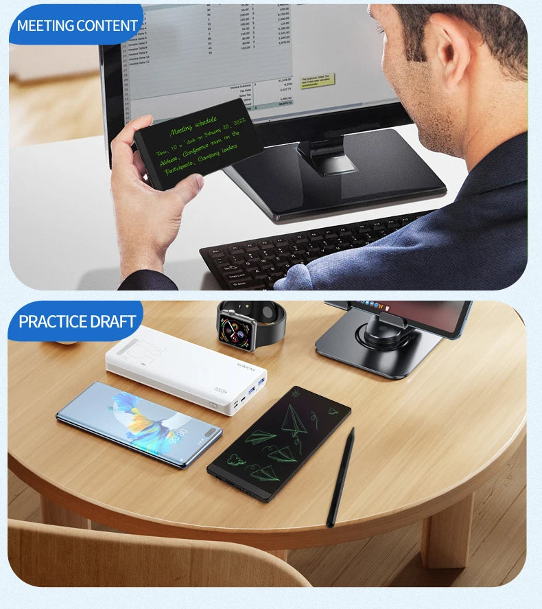 6.5-inch Screen Superfine Handwriting LCD Writing Board Meeting megnetic Single/Double Sided Pad Liquid Drawings Tablet