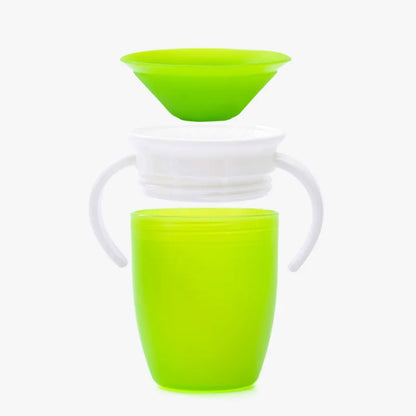 Baby Water Cups 360 Degrees Rotated Baby Learning Drinking Cup with Double Handle Flip Lid Leakproof Infants Water Cups Bottle