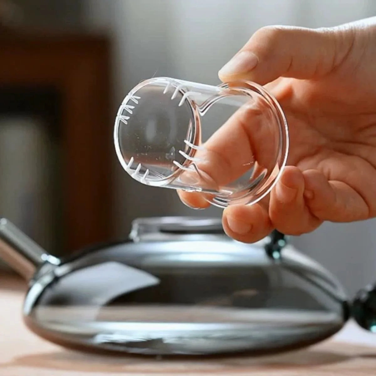 Explosion Resistant Glass Teapot Set with Heat Resistant Teacup 500ml