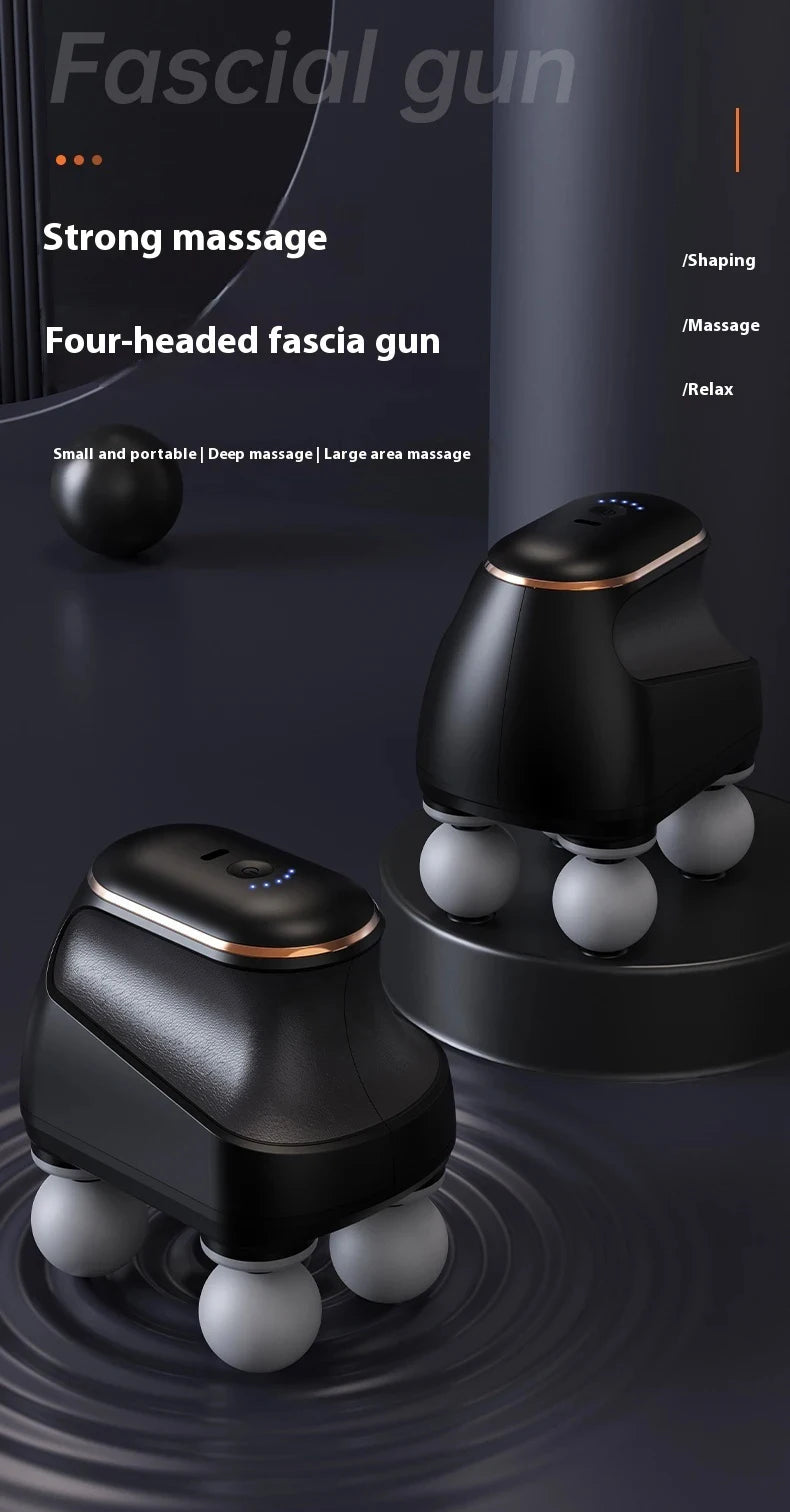 Portable Fascia  Muscle Massager  Four-head High Frequency Neck Shoulder Waist Massage Machine Professional Fascia Massage