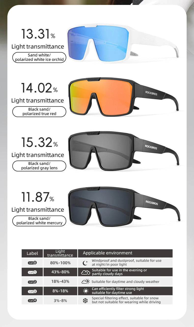 Polarized Cycling Glasses Set for Myopia Glasses UV400 Sun Protection Driving Fishing Hiking Cycling Eyewear Sunglasses