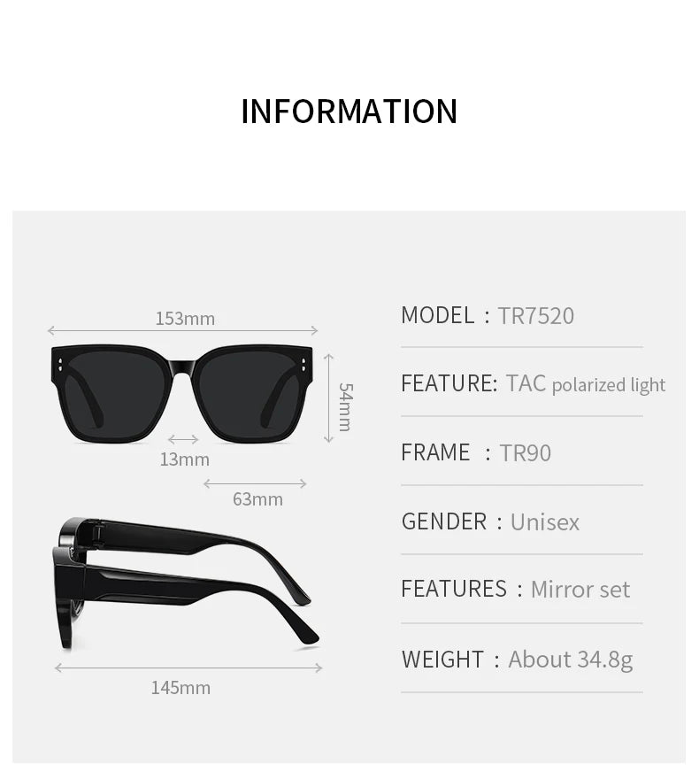 Fit Over Polarized Sunglasses UV400 Anti-Glare Driving Eyewear for Prescription Glasses Men Women