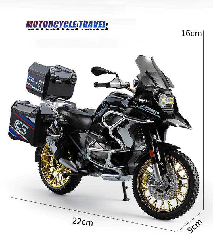 Diecast R1250 GS Adventure Motorcycle Model 1 to 10 Scale