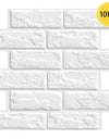 1/10pcs 3D Wall Sticker Self-adhesive Faux Brick Wall Panel Peel and Stick Kitchen Tile Backsplash Bathroom Wall Tile Sticker