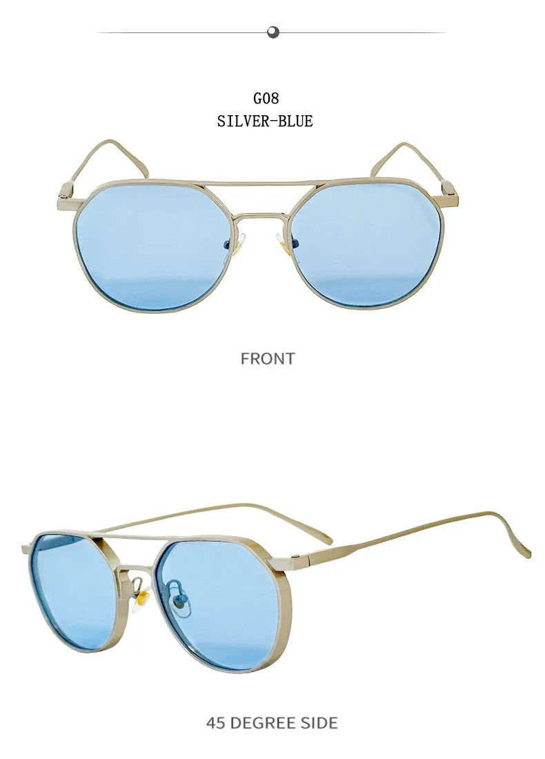 Oval Vintage Sunglasses With UV400 Protection