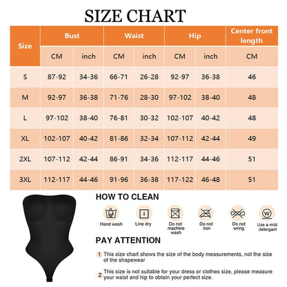 Off Shoulder Bodysuit Shapewear Women Waist Trainer Thongs Body Shaper Slimming Underwear Corset