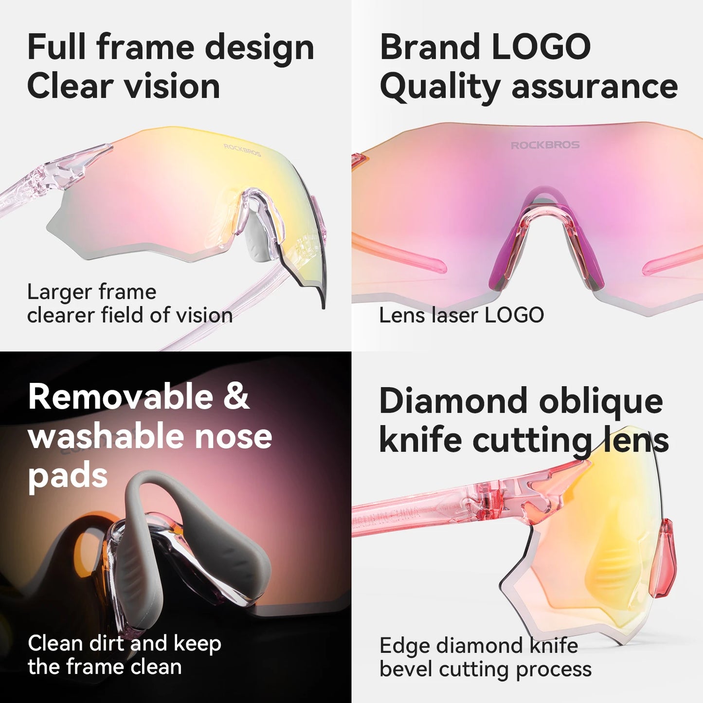 Bicycle Glasses Photochromic / Polarized Lens Bike Sunglasses UV400 Sun Protection MTB Road Cycling Goggle Eyewear