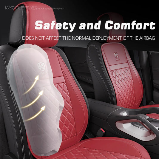 Universal PU Leather Car Seat Cover Breathable Waterproof Seat Protector Cushion