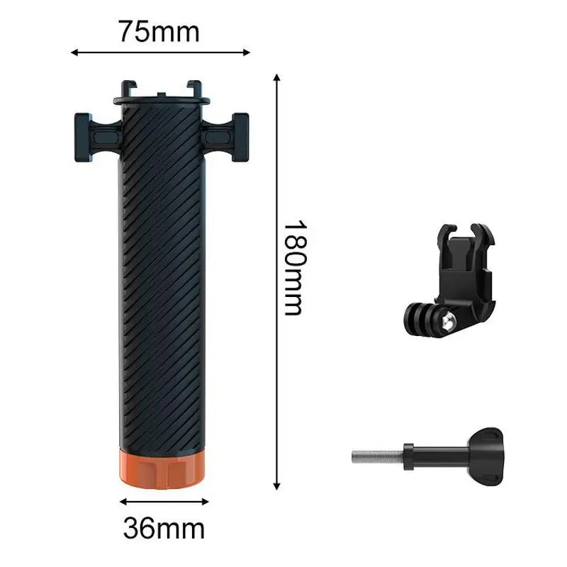 Buoyant Anti-Sink Dive Handle With Dual Cold Shoe Mounts for Insta360 Ace Pro Ace / DJI / Gopro Action Cameras Accessories
