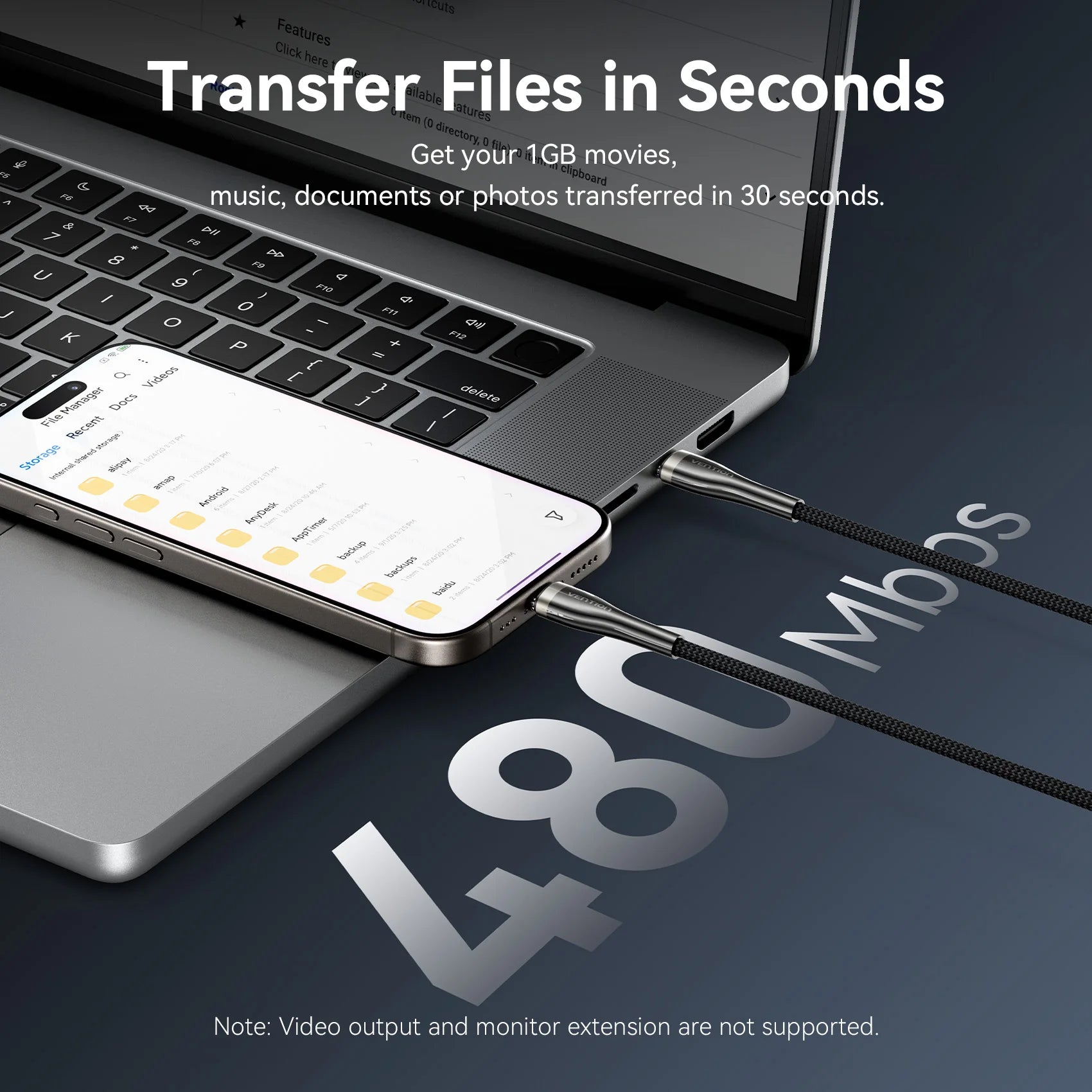 100W USB Type C To USB C Cable Quick Charging USB-C PD Charger Wire Cord for Macbook Samsung Xiaomi Type-C USB C Cable