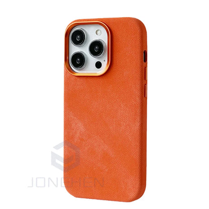 Magnetic Flannel Fiber Shockproof Leather Case For iPhone 15 14 Plus 13 16 Pro Max Slim Cover For Magsafe Wireless Charge Bag