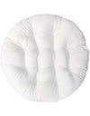 Outdoor Seat Cushion 80 CM  Chair Pads Round Solid White Color Patio Seat Cushion for Rattan Chairs Hanging Basket Chair Wicker Chair C