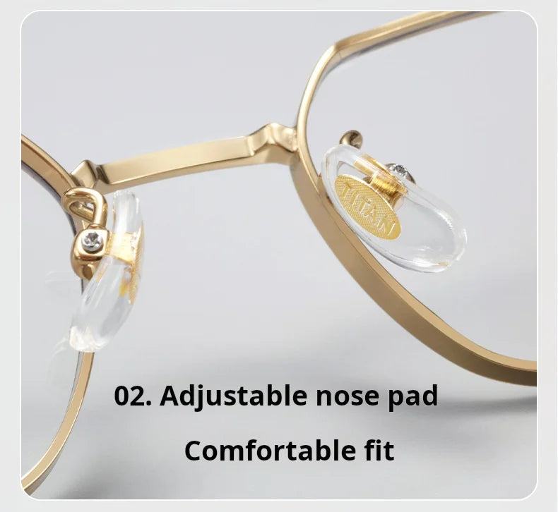 Small Square Lightweight Titanium Eyeglasses Frames