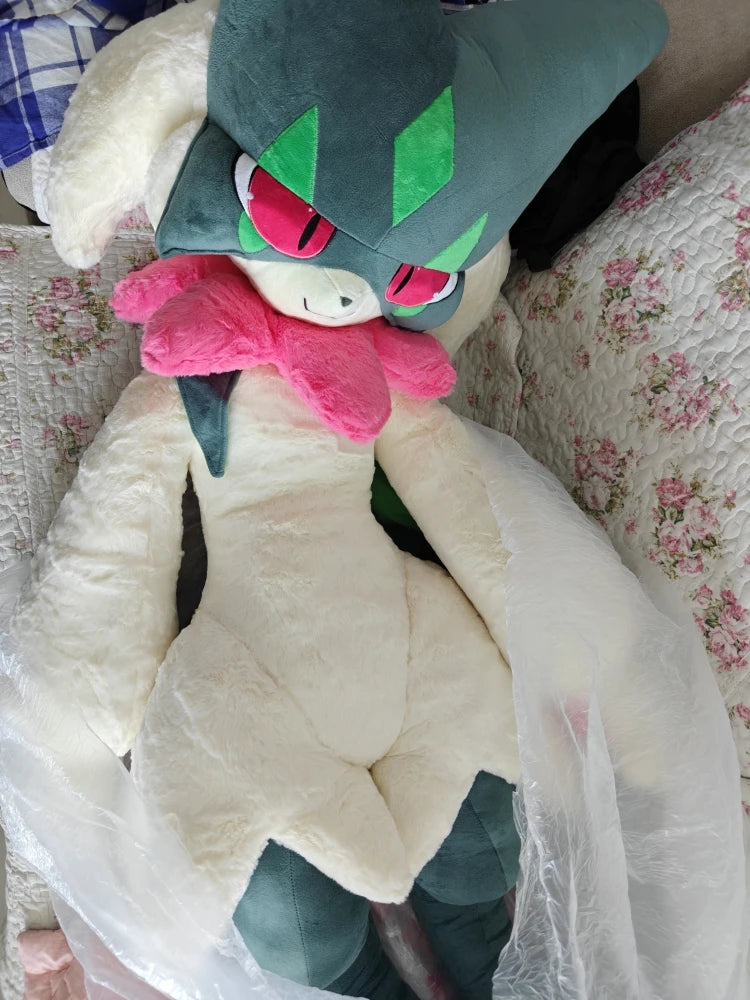 Giant Fantasy Cat Plush Doll Crystal Velvet Throw Pillow