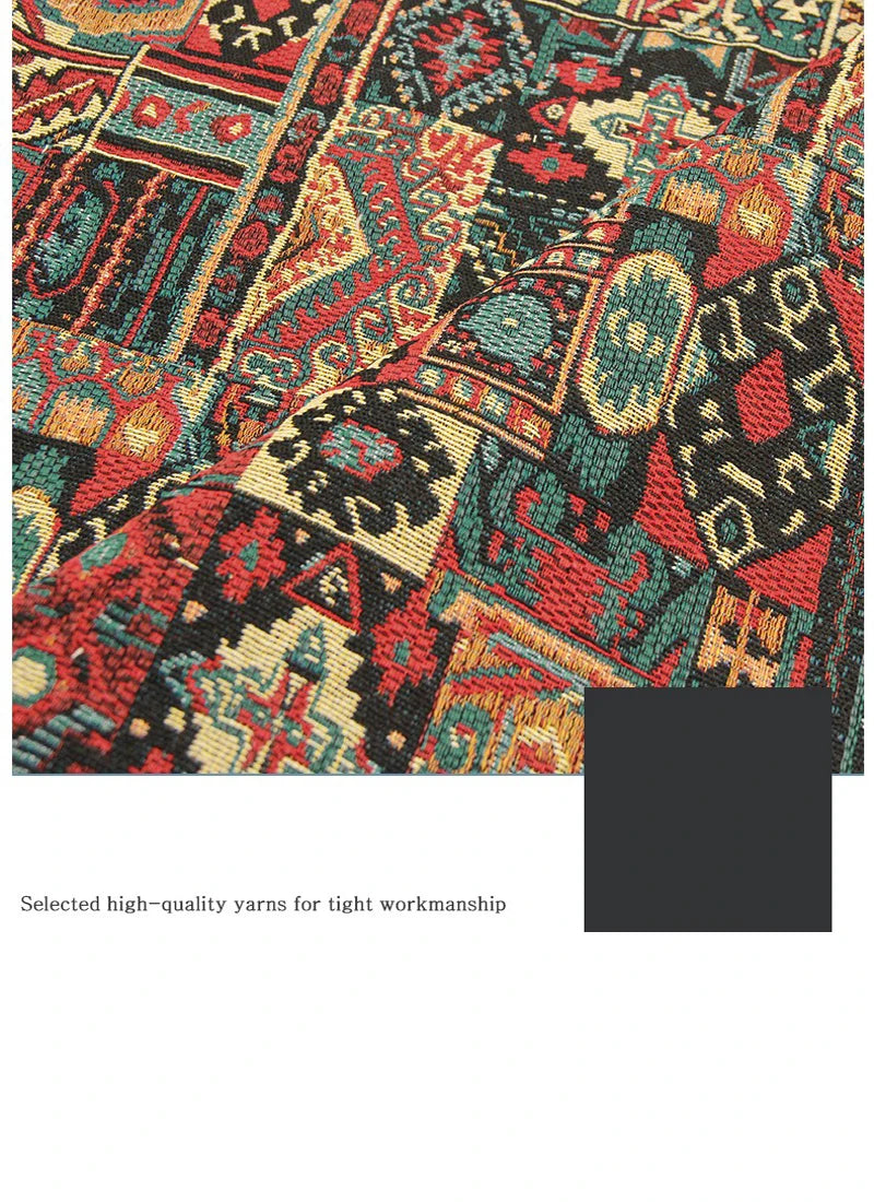 1/2/3M Bohemia Ethnic Style Jacquard Fabric Thickened for Clothing Sofa Tablecloth Home textile DIY Sewing Cloth by the meter