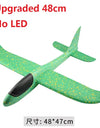 48cm LED DIY Kids Toys Hand Throw Flying Glider Planes Foam Aeroplan Model Party Bag Fillers Flying Glider Plane Toys Kids Game