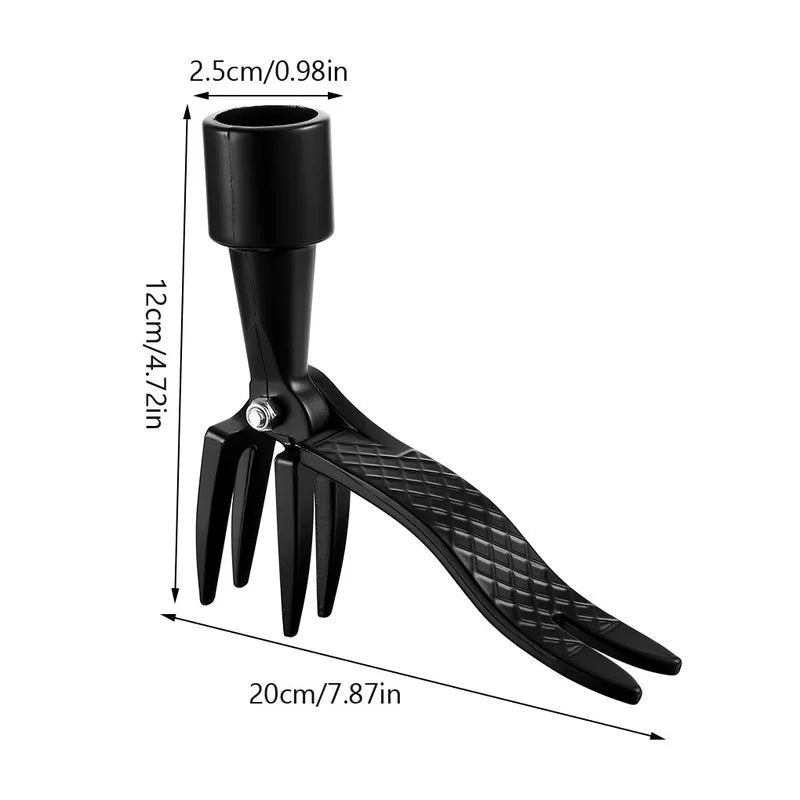 Portable Handheld Weeder Manual Weeding Tool for Root Removal Stand-Alone Design (No Pole)