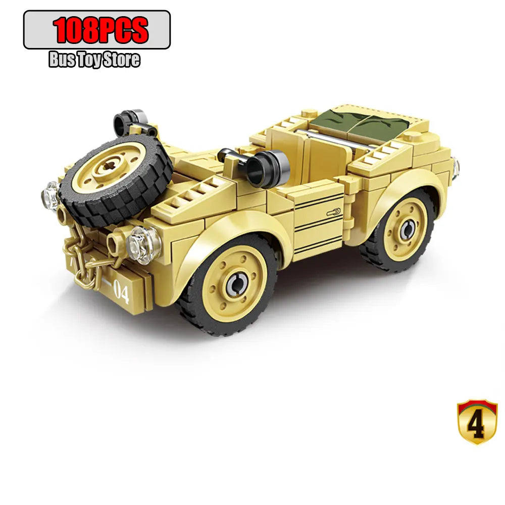 BMPT Terminator Tank KV-2 T-34 Tiger I WW2 Military Classic Model Building Blocks Bricks Boy  Toys for Christmas Gifts