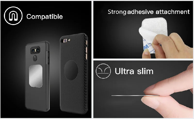 Thin Metal Plate Disk For  Car Phone Holder Iron Sheet Sticker Disk For Tablet Desk Phone Car Stand Mount Round