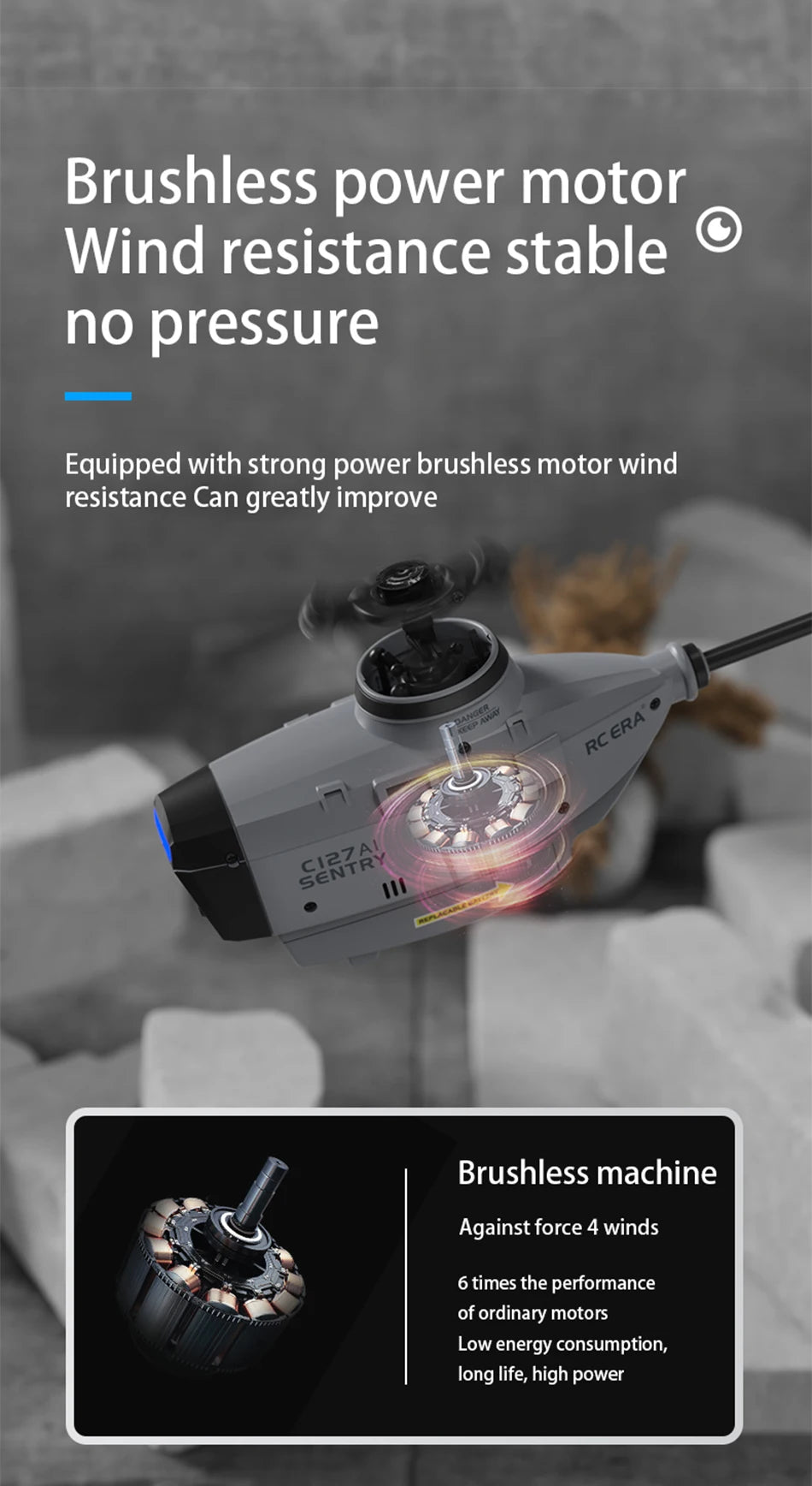 RC ERA C127AI C127 C128 2.4G 6-Axis Gyro Stabilized Flybarless Professional RC Helicopter 4ch Remote Control Aicraft for Adult