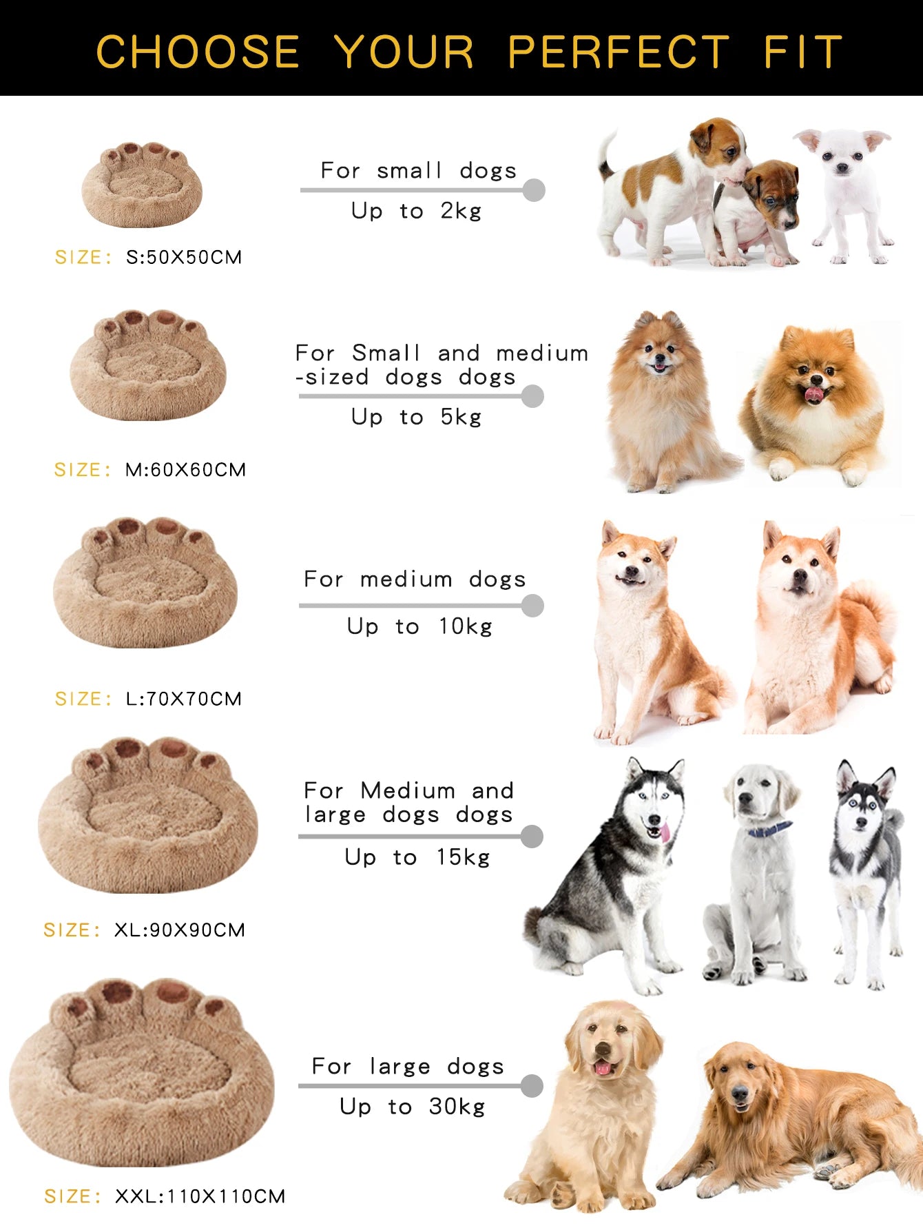Fluffy Plush Dog Bed Winter Pet Sofa