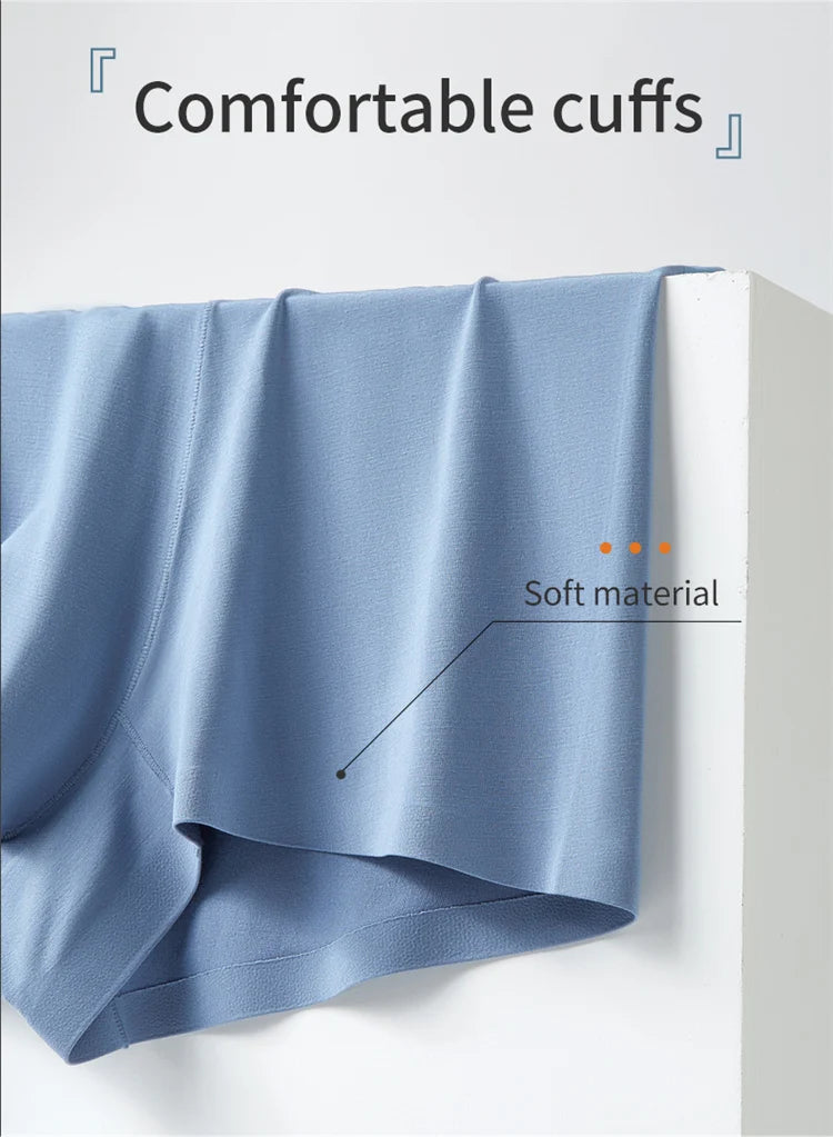 3-Pack Men’s Modal Boxer Shorts – 80 Count, Seamless Silk Crotch