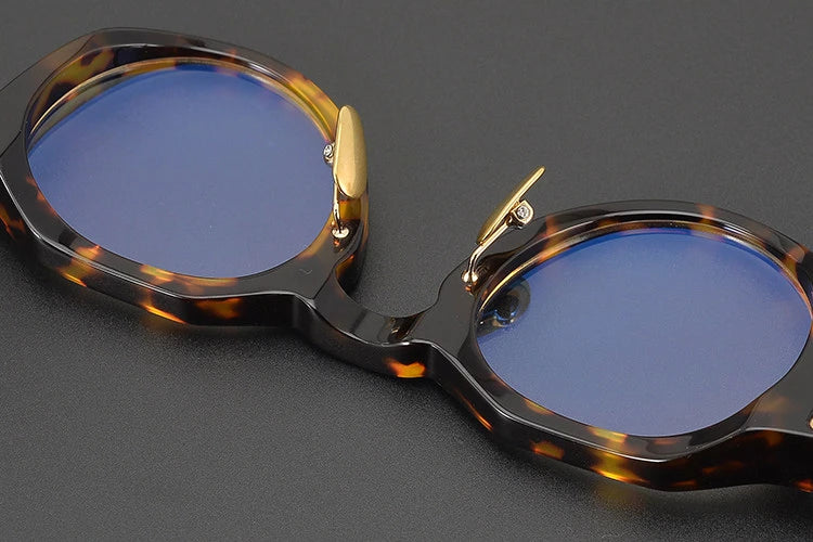 Vintage Oval Acetate Optical Eyeglasses Frame