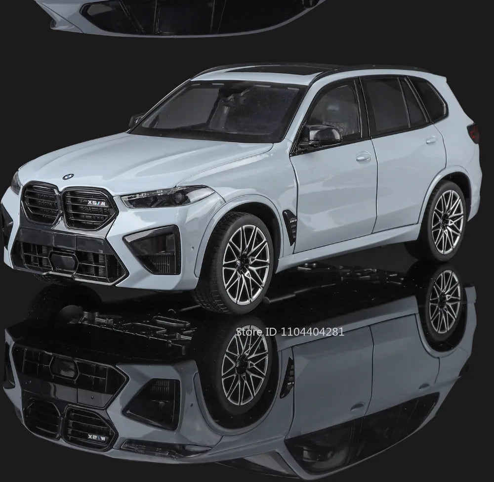 1:18 X5M Honda Accord Car Toys Alloy Diecast Models Shock Absorption Doors Opened Front Wheel Steering Vehices Desktop Ornament
